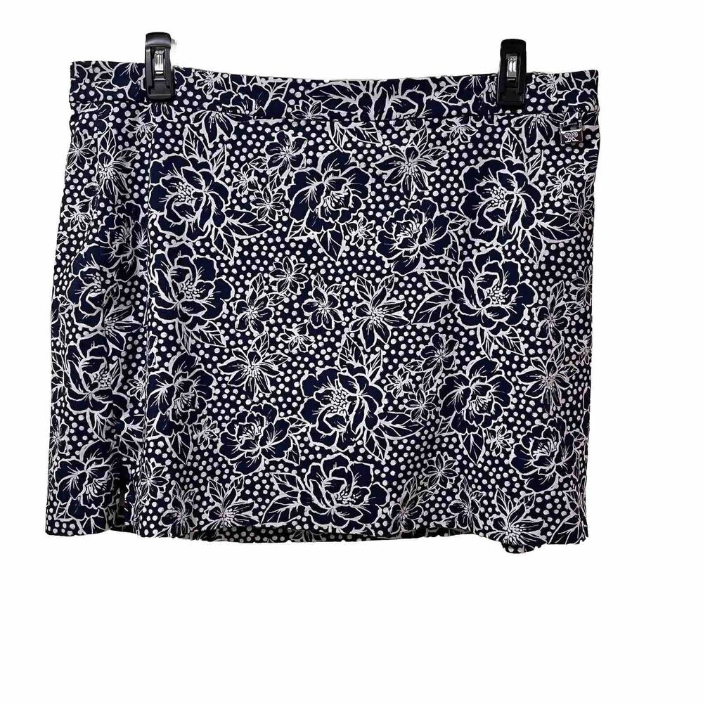 Rafaella Comfort Skort Women’s Size XXL Navy & White Pickleball Golf Tennis
